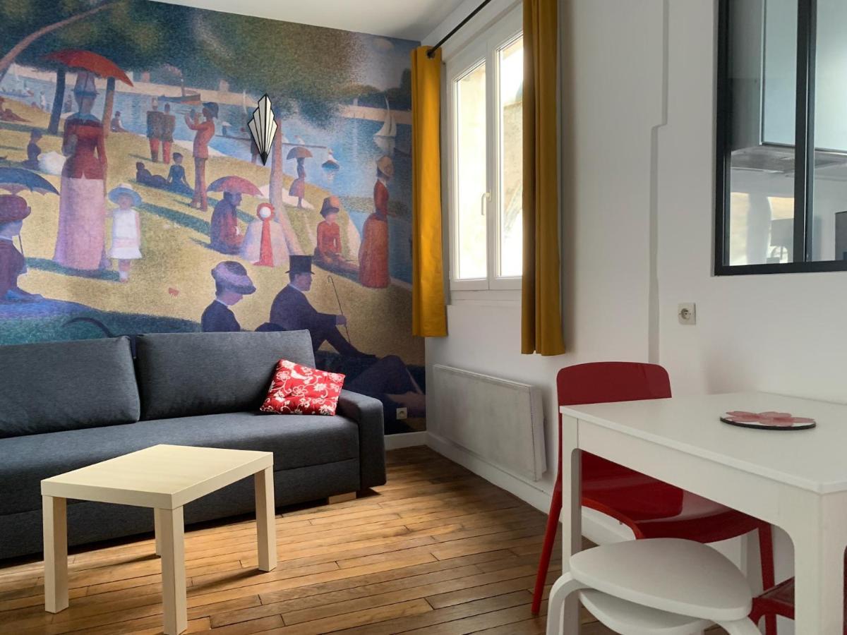 Studio Perfect For 2 Adults And 1 Kid, And Up To 2 Kids - Jourdain 20E, 25Mn To Louvre Via Line M11 Париж Экстерьер фото